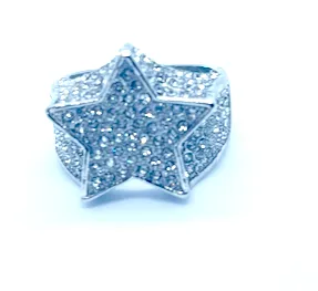 Rings Star Rings Star Ring Iced Out Rings Minx London