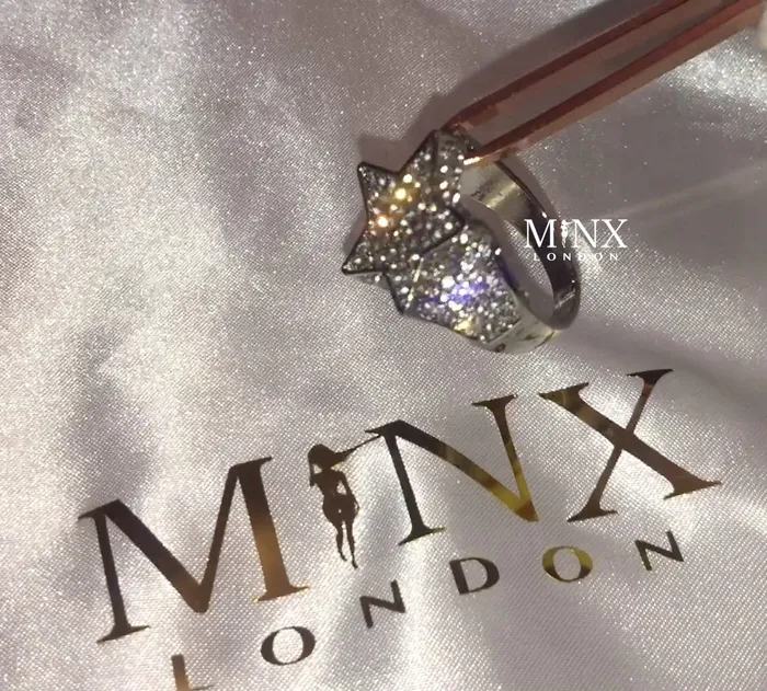 Rings Star Rings Star Ring Iced Out Rings Minx London