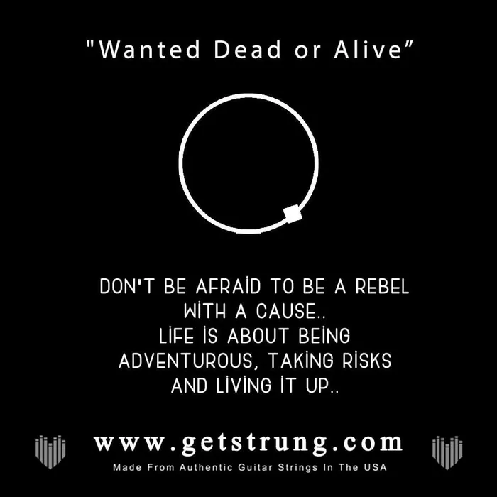 Rings Strung SKULL WANTED DEAD OR ALIVE