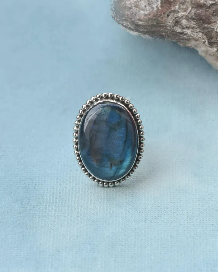Rings YoTreasure Labradorite Solid 925 Sterling Silver Ring Genuine Gemstone Jewelry Rings YoTreasure Labradorite Solid 925 Sterling Silver Ring Genuine Gemstone Jewelry