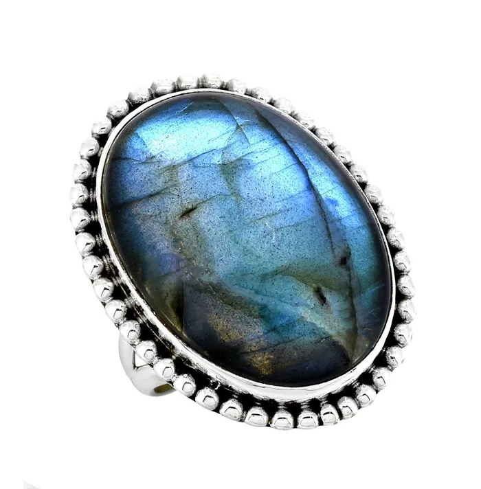Rings YoTreasure Labradorite Solid 925 Sterling Silver Ring Genuine Gemstone Jewelry Rings YoTreasure Labradorite Solid 925 Sterling Silver Ring Genuine Gemstone Jewelry