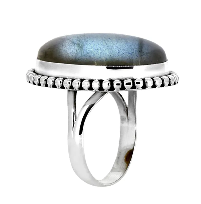 Rings YoTreasure Labradorite Solid 925 Sterling Silver Ring Genuine Gemstone Jewelry Rings YoTreasure Labradorite Solid 925 Sterling Silver Ring Genuine Gemstone Jewelry