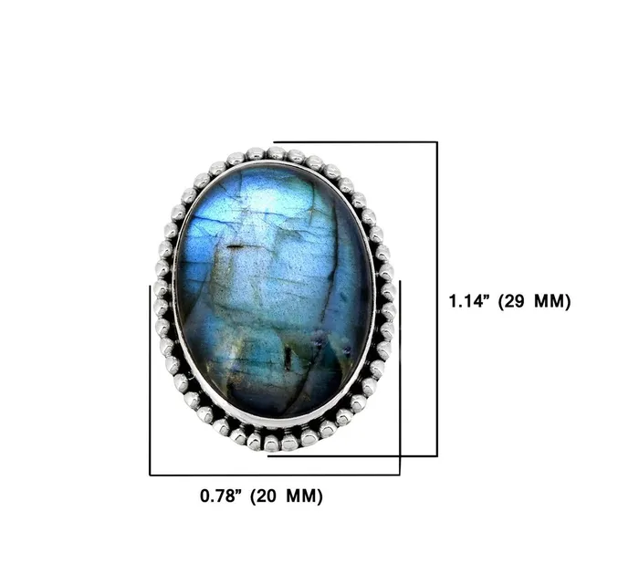 Rings YoTreasure Labradorite Solid 925 Sterling Silver Ring Genuine Gemstone Jewelry Rings YoTreasure Labradorite Solid 925 Sterling Silver Ring Genuine Gemstone Jewelry