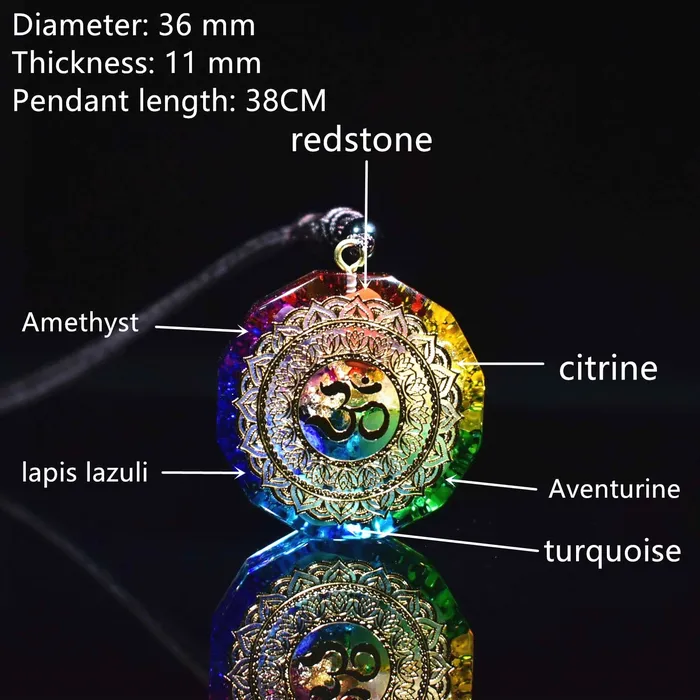 Sri Yantra Orgonite Necklace My Zen Temple Necklaces