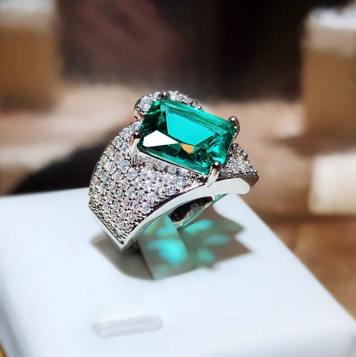 Statement Ring Green Diamond Ring Womens Promise Ring Aquamarine Engagement Ring Green Engagement Ring Tourmaline Ring Ring Minx London Rings