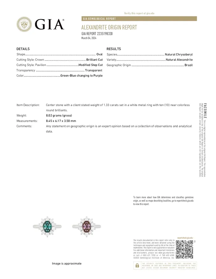 Stellar Illusion Platinum Natural Alexandrite Ring Safiya Jewels Rings