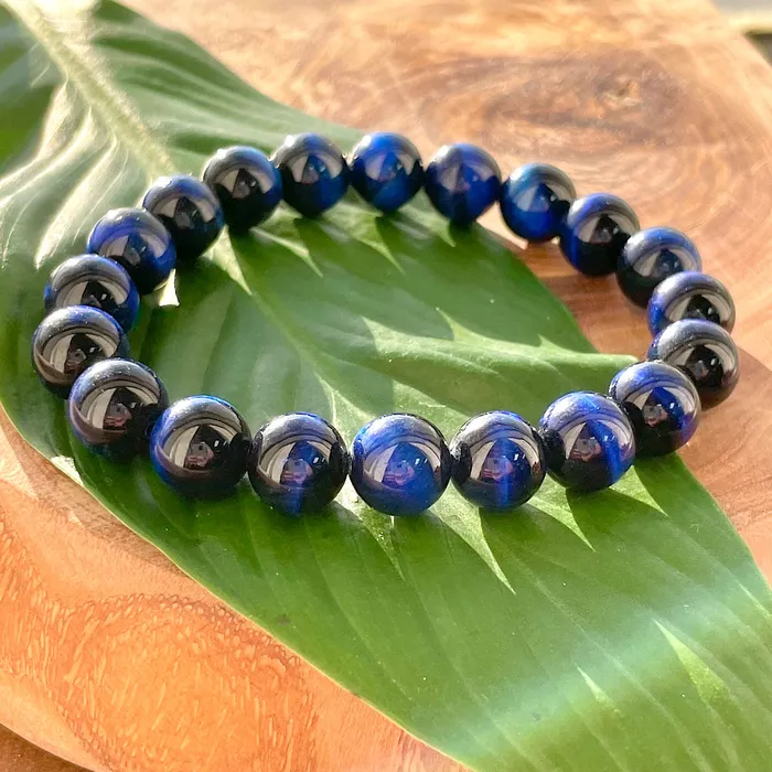 Vibrant Blue Tigers Eye Wisdom and Truth 10mm Stretch Bracelet Lily Rose Jewelry Bracelets Vibrant Blue Tigers Eye Wisdom and Truth 10mm Stretch Bracelet Lily Rose Jewelry Bracelets