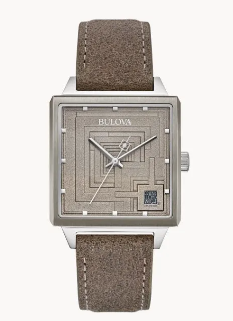 Watches Bulova Bulova Limited Edition Frank Lloyd Wright Ennis House Watch I8453 Watches Bulova Bulova Limited Edition Frank Lloyd Wright Ennis House Watch I8453