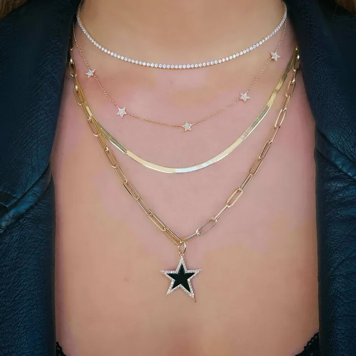 14K Gold Herringbone Chain Necklace Izakov Diamonds Fine Jewelry Necklaces