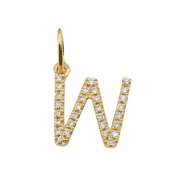 14K Gold Initial Diamond Necklace Charm Izakov Diamonds Fine Jewelry Necklaces
