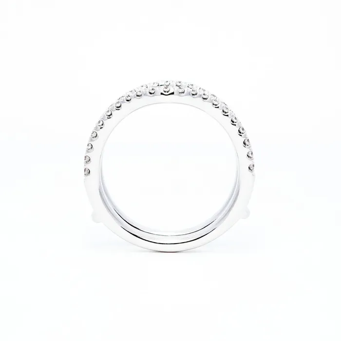 14K White Gold 55ctw Curved Diamond Ring Guard DIAMONDS FOREVER Rings 14K White Gold 55ctw Curved Diamond Ring Guard DIAMONDS FOREVER Rings