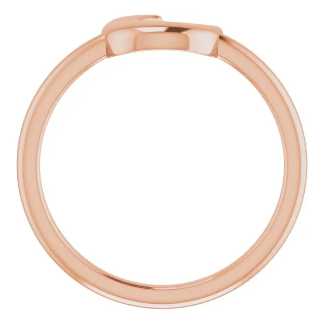 302 Fine Jewelry Rings Puffed Wear Everyday Crescent Moon Ring Solid 14K Yellow White Rose Gold or Sterling