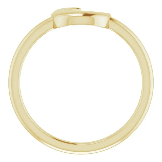 302 Fine Jewelry Rings Puffed Wear Everyday Crescent Moon Ring Solid 14K Yellow White Rose Gold or Sterling