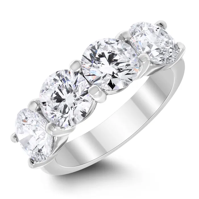 4 Stone Diamond Ring 394 ct Diamonds EGLUSA in White Gold Beauvince Rings 4 Stone Diamond Ring 394 ct Diamonds EGLUSA in White Gold Beauvince Rings