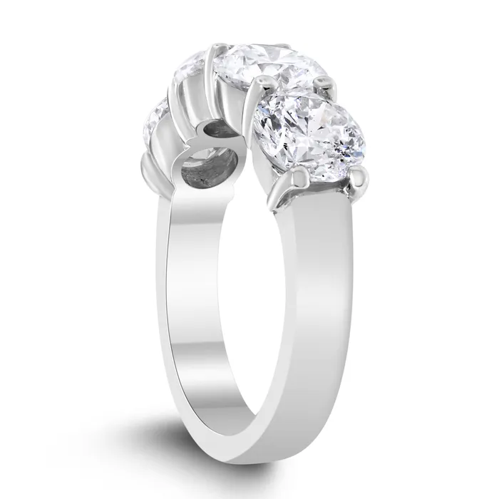 4 Stone Diamond Ring 394 ct Diamonds EGLUSA in White Gold Beauvince Rings
