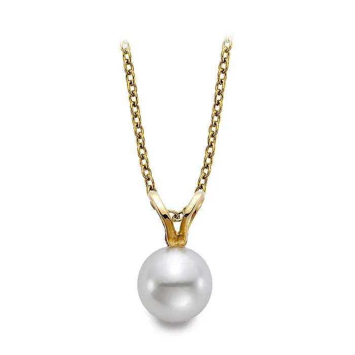 775mm A Quality Akoya Pearl 18k Yellow Gold Pendant Mastoloni PreStyled Sets 775mm A Quality Akoya Pearl 18k Yellow Gold Pendant Mastoloni PreStyled Sets