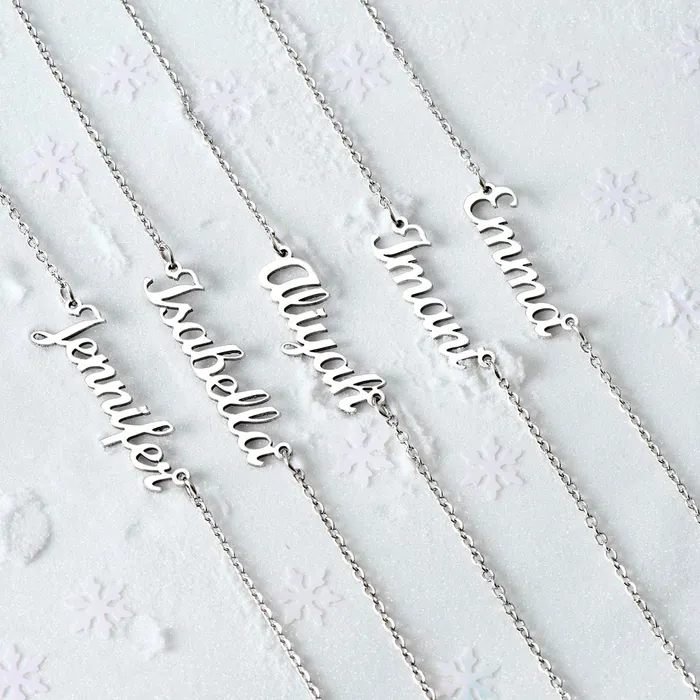 87th Birthday Gift For Her Name Necklace Gift For A 87 Year Olds Birthday The Perfect Personalized Present ShineOn Fulfillment Necklaces