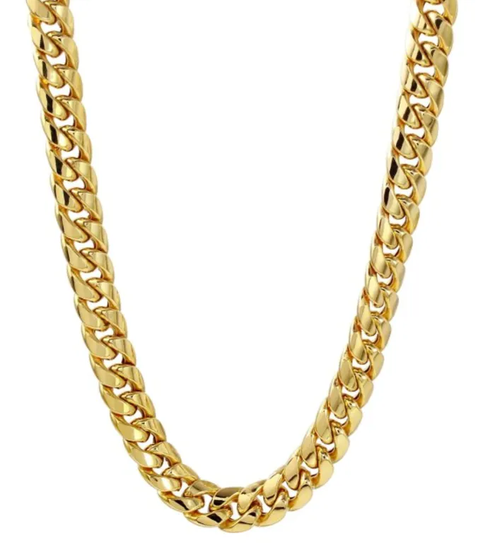 AMERICAS GOLD 14K Yellow Gold 6mm 24 Miami Cuban Chain PreStyled Sets