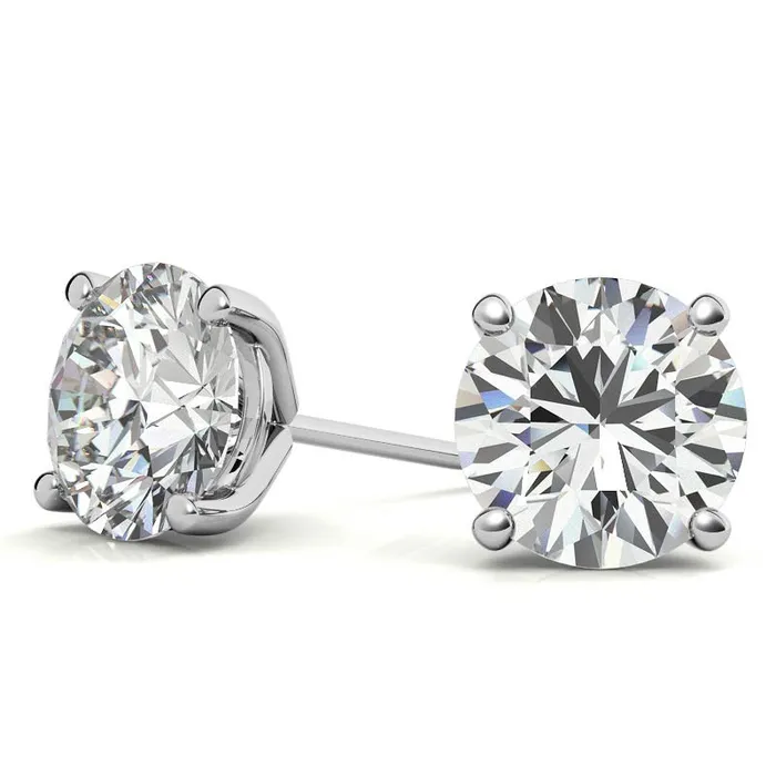 AMIPI INC Earrings 14K White Gold 073ctw Diamond Stud Earrings in Four Prong Martini Settings AMIPI INC Earrings 14K White Gold 073ctw Diamond Stud Earrings in Four Prong Martini Settings
