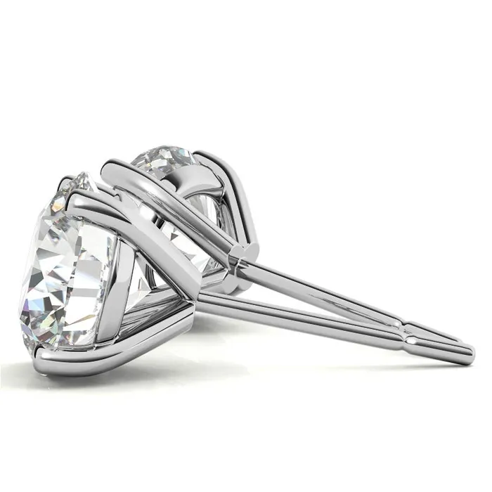 AMIPI INC Earrings 14K White Gold 073ctw Diamond Stud Earrings in Four Prong Martini Settings AMIPI INC Earrings 14K White Gold 073ctw Diamond Stud Earrings in Four Prong Martini Settings