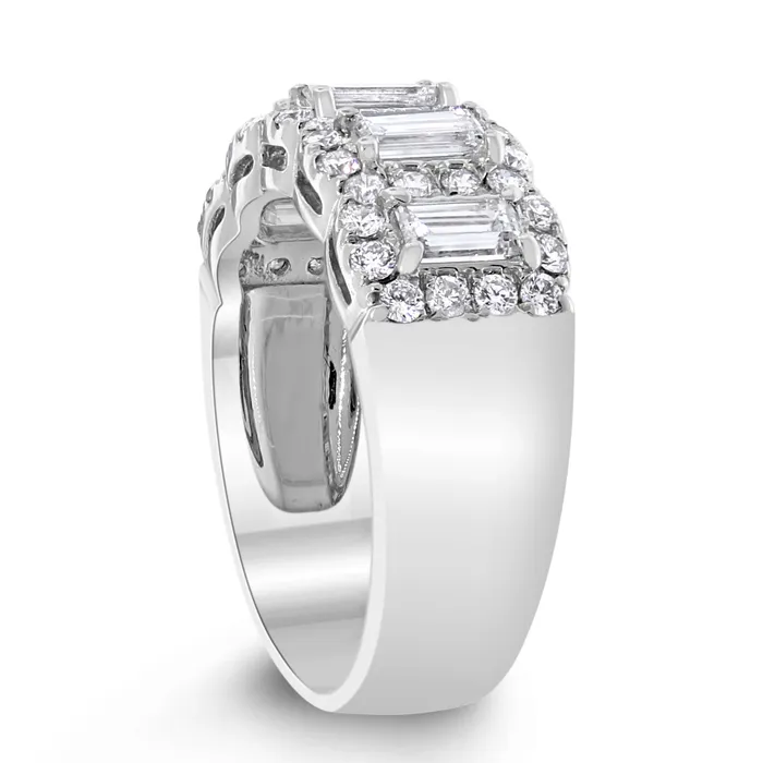 Beauvince Rings Alina Halo Diamond Ring 141 ct Diamonds in White Gold