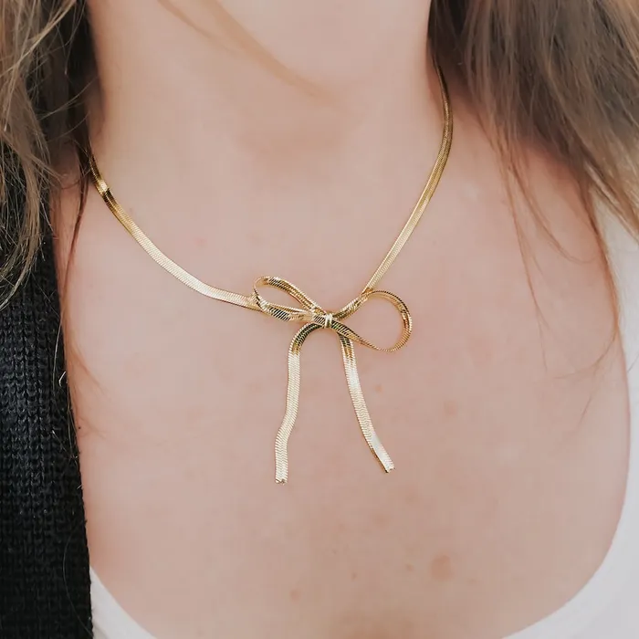 Blair Bow Necklace WATERPROOF Wholesale Jewelry Necklaces
