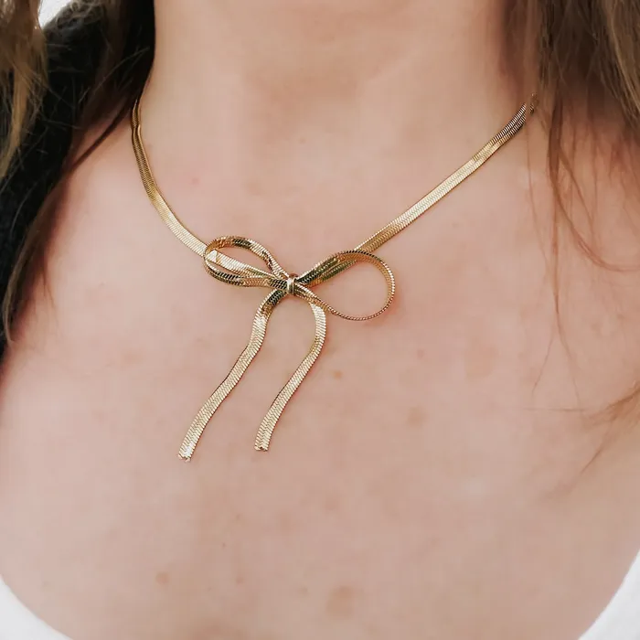 Blair Bow Necklace WATERPROOF Wholesale Jewelry Necklaces