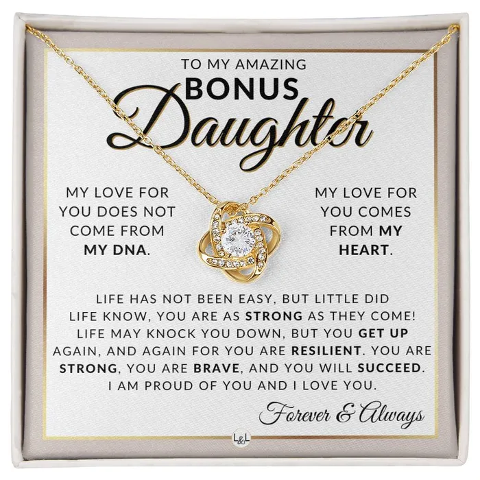 Bonus Daughter Gifts You Are Strong Pendant Necklace Sentimental Keepsake Message For Bonus Daughter Great Christmas Gift Birthday Present or Graduation Surprise ShineOn Fulfillment Necklaces Bonus Daughter Gifts You Are Strong Pendant Necklace Sentimental Keepsake Message For Bonus Daughter Great Christmas Gift Birthday Present or Graduation Surprise ShineOn Fulfillment Necklaces