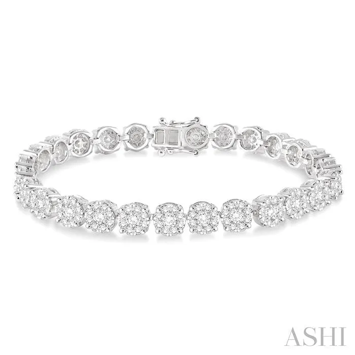 Bracelets ASHI DIAMONDS 14K White Gold 700ctw 7 Tennis Style Diamond Bracelet Bracelets ASHI DIAMONDS 14K White Gold 700ctw 7 Tennis Style Diamond Bracelet