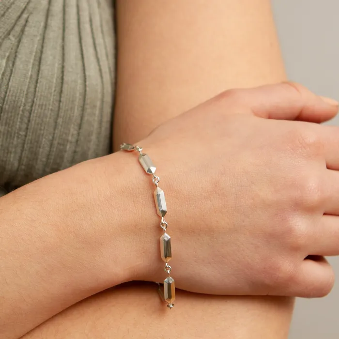 Bracelets Corey Egan Fragment Link Bracelet in Silver