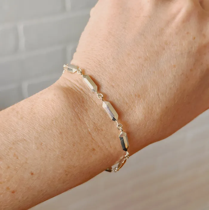 Bracelets Corey Egan Fragment Link Bracelet in Silver