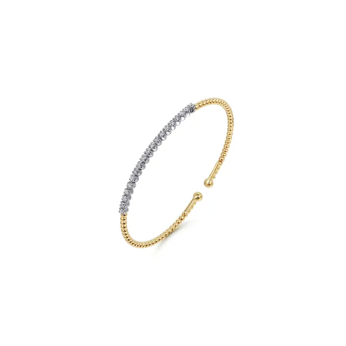 Bracelets Gabriel Bujukan Collection 14K White Yellow Gold 040ctw 625 Bangle Style Diamond Bracelet GABRIEL CO Bracelets Gabriel Bujukan Collection 14K White Yellow Gold 040ctw 625 Bangle Style Diamond Bracelet GABRIEL CO