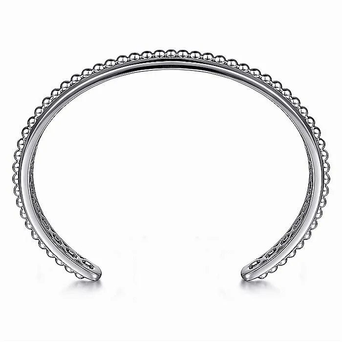Bracelets GABRIEL CO Gabriel Sterling Silver 725 Solid Cuff Bead Fashion Bracelet Bracelets GABRIEL CO Gabriel Sterling Silver 725 Solid Cuff Bead Fashion Bracelet