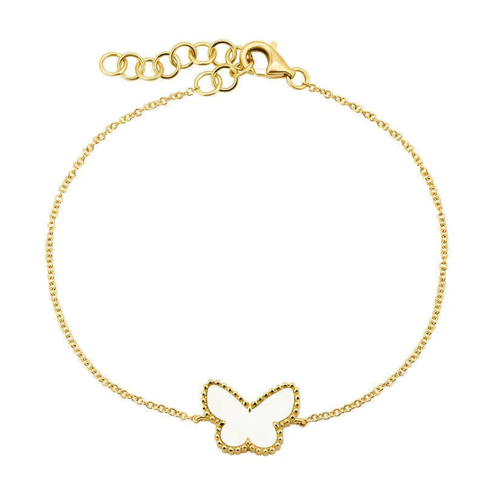 Bracelets Izakov Diamonds Fine Jewelry 14K Gold Gemstone Butterfly Bracelet Bracelets Izakov Diamonds Fine Jewelry 14K Gold Gemstone Butterfly Bracelet