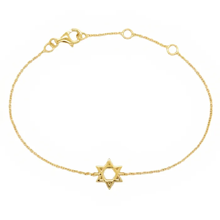 Bracelets Izakov Diamonds Fine Jewelry 14K Gold Small Star Of David Bracelet Bracelets Izakov Diamonds Fine Jewelry 14K Gold Small Star Of David Bracelet