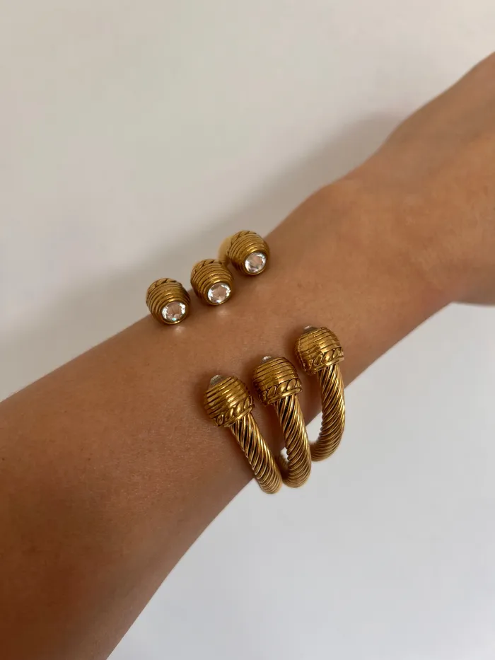 Bracelets pau jewelry Chunky twist bangle bracelet