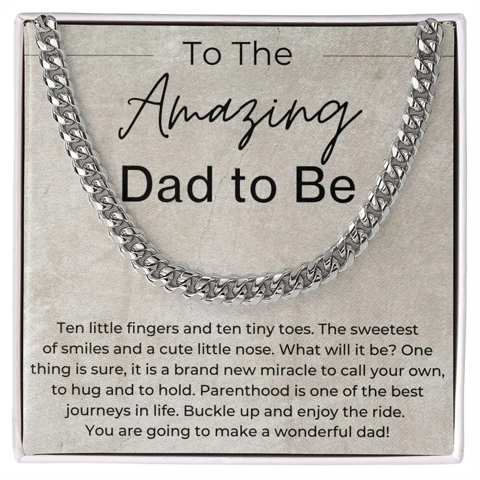 Buckle Up and Enjoy the Ride Gift for Dad to Be Linked Chain Necklace ShineOn Fulfillment Necklaces