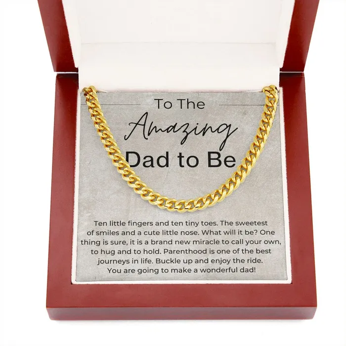 Buckle Up and Enjoy the Ride Gift for Dad to Be Linked Chain Necklace ShineOn Fulfillment Necklaces