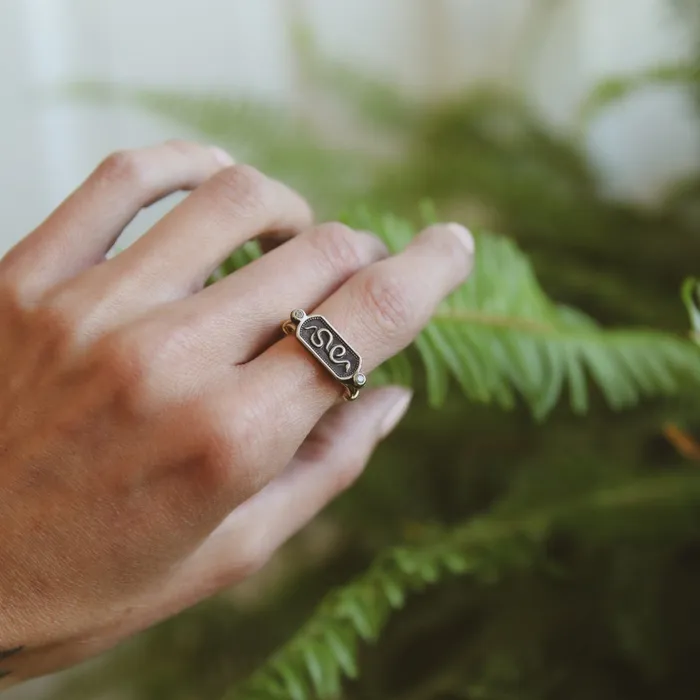 Ceylon 14k Gold Snake Ring Cival Casting Rings