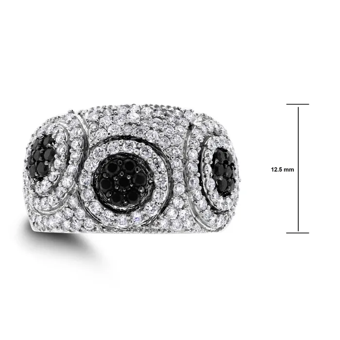 Chantelle Diamond Band 125 ct Diamonds in White Gold Beauvince Rings
