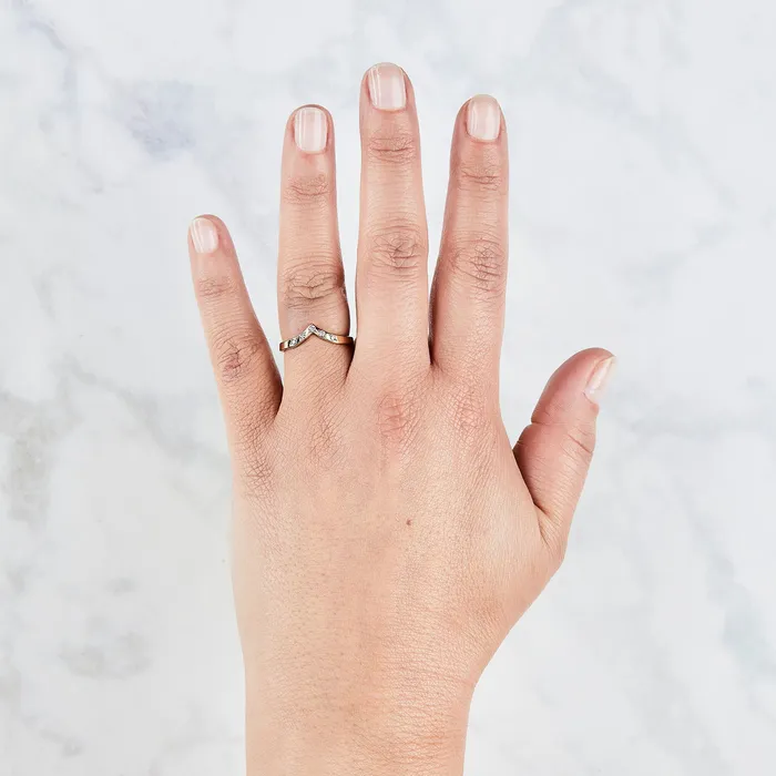 Corey Egan Rings Pinnacles White Diamond Peaked Band