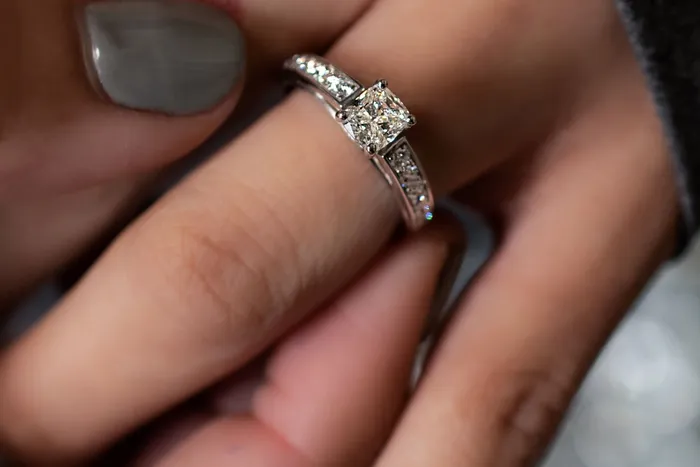 Crown Jewels Coin 133 ctw Cushion Cut Diamond Engagement Ring Rings