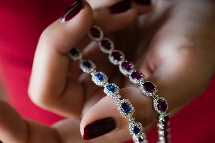 Crown Jewels Coin Bracelets Sapphire and Diamond Bracelet 18k
