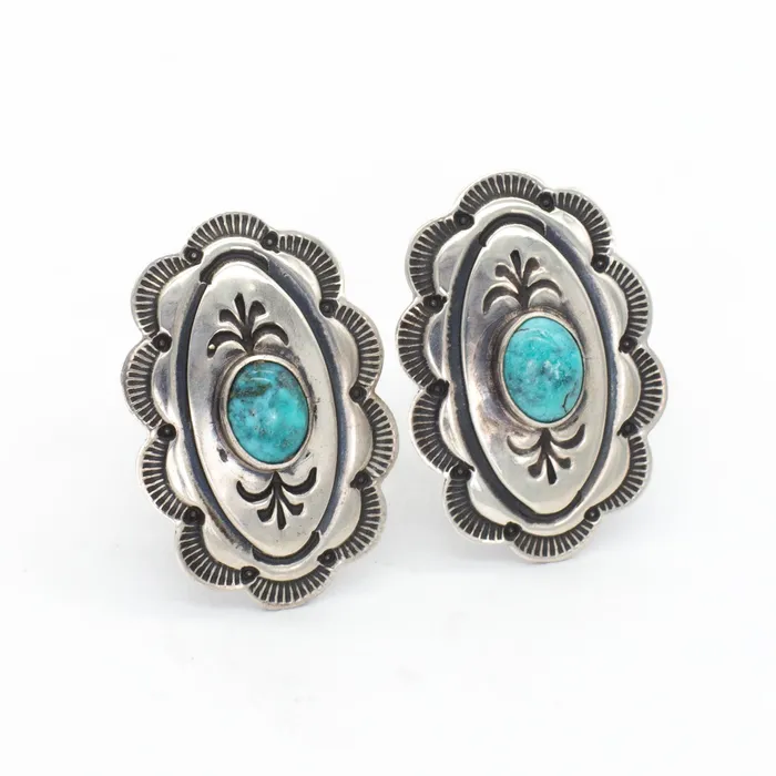 Crown Jewels Coin Earrings Lloyd Nelson Rocking Horse Ranch Sterling Silver Earrings Crown Jewels Coin Earrings Lloyd Nelson Rocking Horse Ranch Sterling Silver Earrings