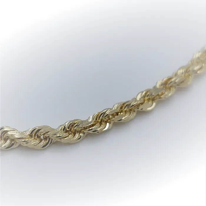 Crown Jewels Coin Necklaces Diamond Cut Rope Chain 10k 28 4mm