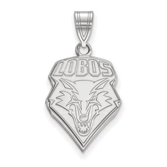 Crown Jewels Coin Necklaces Sterling Silver UNM Lobos Pendant