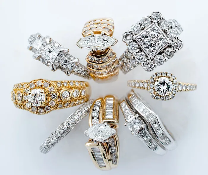 Crown Jewels Coin Rings 999 Diamond Ring