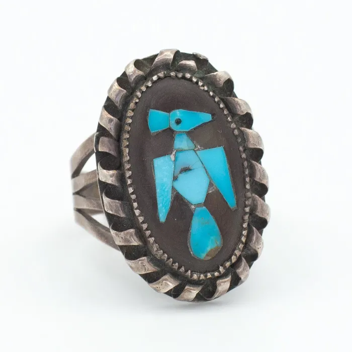 Crown Jewels Coin Rings Navajo Handmade Sterling Silver Turquoise Ring Hallmark Unknown Size 95 Crown Jewels Coin Rings Navajo Handmade Sterling Silver Turquoise Ring Hallmark Unknown Size 95