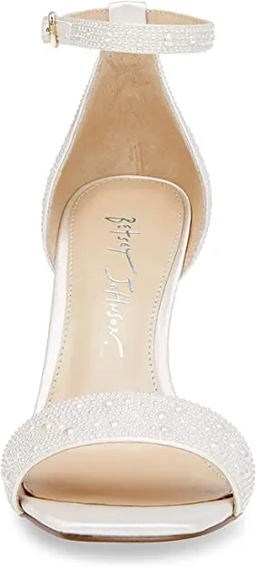 Dani Heeled Sandal Pearl Betsy Johnson Earrings