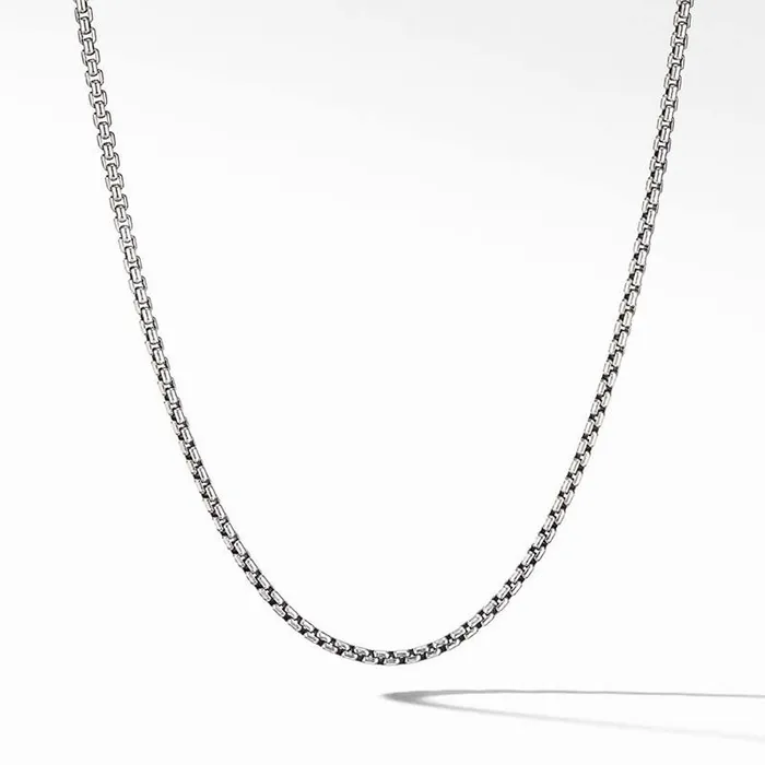 DAVID YURMAN INC Necklaces David Yurman 24 Box Chain Necklace in Sterling Silver 27mm DAVID YURMAN INC Necklaces David Yurman 24 Box Chain Necklace in Sterling Silver 27mm